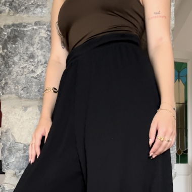 Pantalon fluide noir 