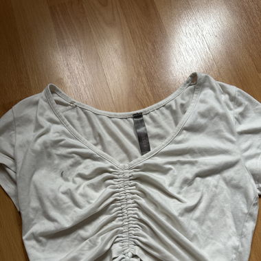 Crop top décolleté 