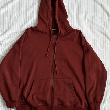 Veste à capuche zippée Tally Weijl couleur rouille