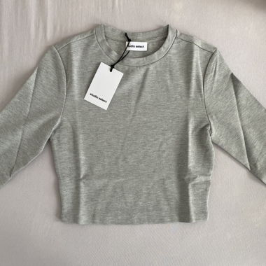 Grey long sleeve top