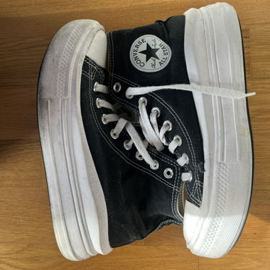 Converse All Star black platform high-top sneakers
