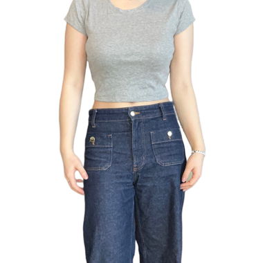 Croptop grigio