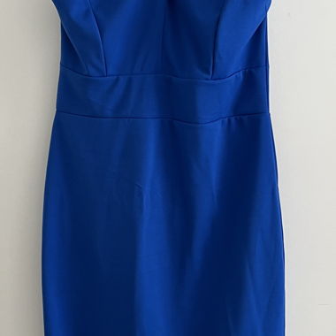 Robe asymétrique bleue taille XL