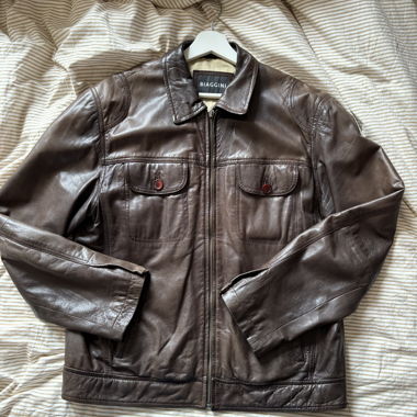 Giacca in vera pelle BIAGGINI marrone