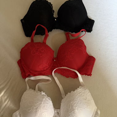 Lot de 3 soutiens-gorge en dentelle