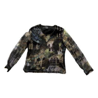 Mesh Long Sleeve Top