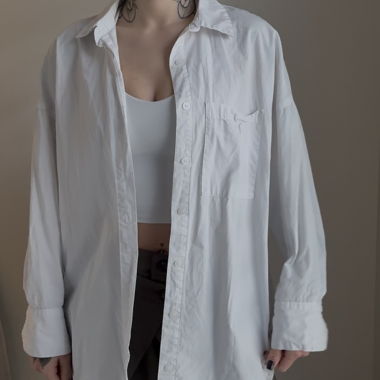 Camicia oversize bianca