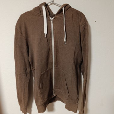 Brauner Zip Hoodie