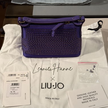Borsa Liu Jo viola con strass