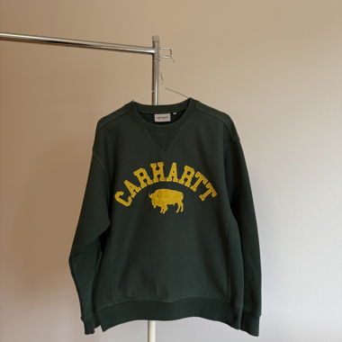 Felpa Carhartt girocollo verde/giallo
