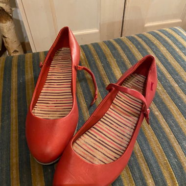 Red Camper Mary-Jane Pumps