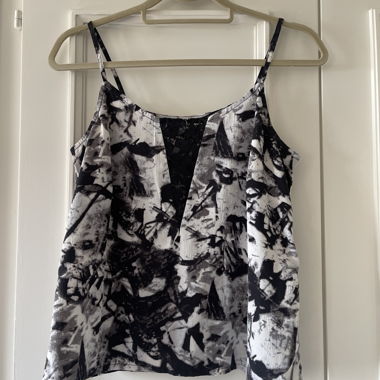Abstract print camisole top