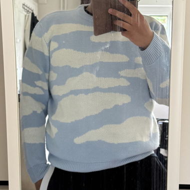 Sweat / pull nuages bleu ciel - only & sons
