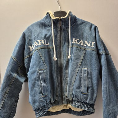 Jeans-Jacke mit Fleece