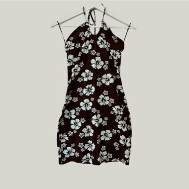 short tight dress - flowers
