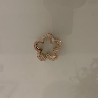 Barrette rose en forme de fleur