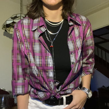 Chemise à carreaux
