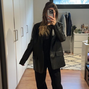 Kunstleder Blazer