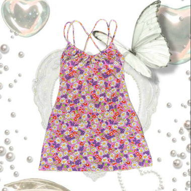 Summer Dress with Flower Print