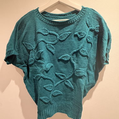 Maglione in maglia turchese
