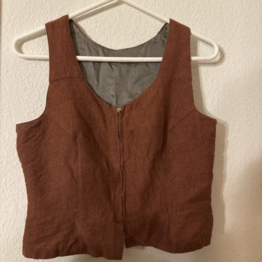 Gilet marrone da donna
