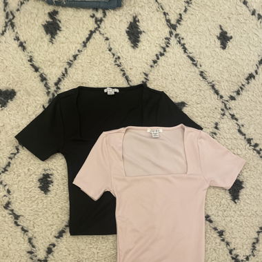 Pink and Black Tops 2x