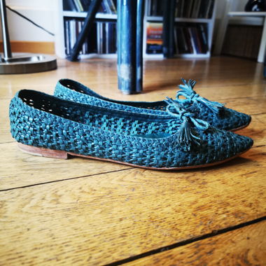 Ballerinas aus Leder