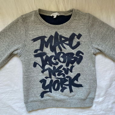 Sweat Little Marc Jacobs gris 6 ans