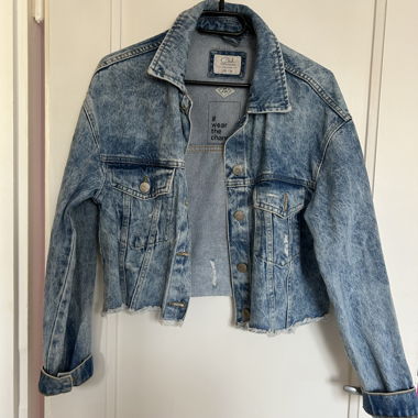 Cropped Jeansjacke 