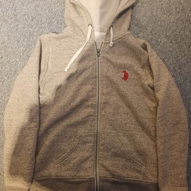 Fluffy zip-up jacket