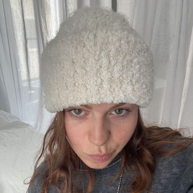 fluffy beanie