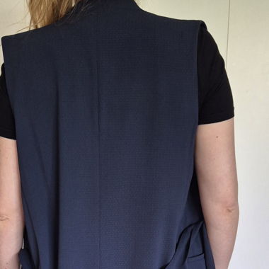 Veste longue sans manche