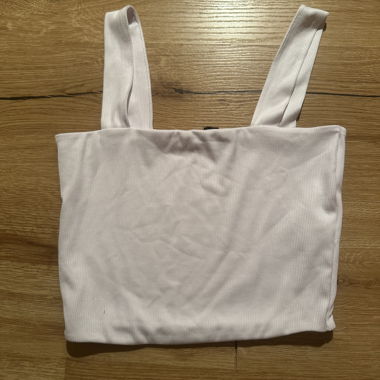 Haut côtelé blanc