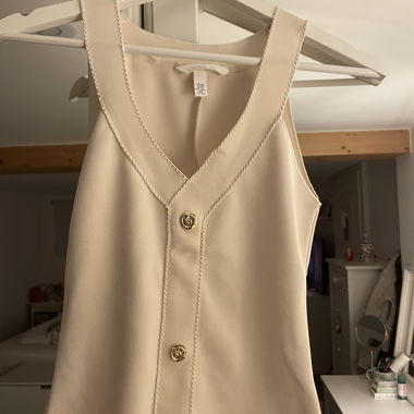 Haut beige pour femme