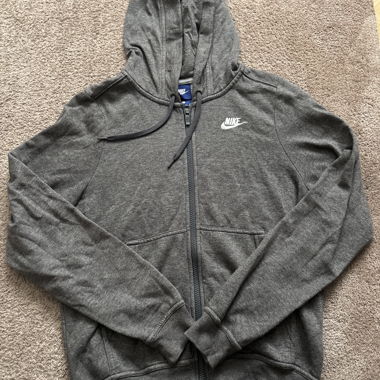 Sweat à capuche gris Nike zippé