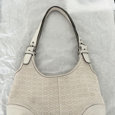 Borsa a Spalla Vintage Coach Signature in Pelle