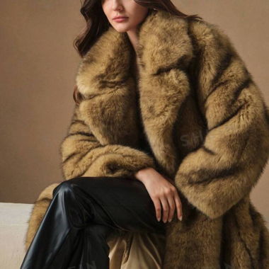 Manteau fausse fourrure 