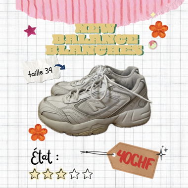 Weiße New Balance Sneaker