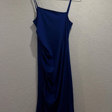 Robe à bretelles bleue