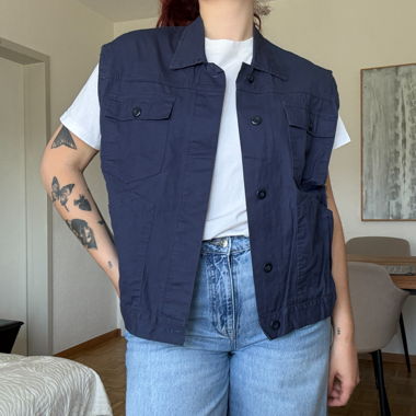 Marineblaues Utility-Weste