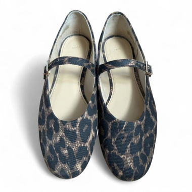 Ballerines Mary Jane à imprimé léopard