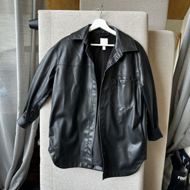 Blouson aspect cuir de H&M, taille S