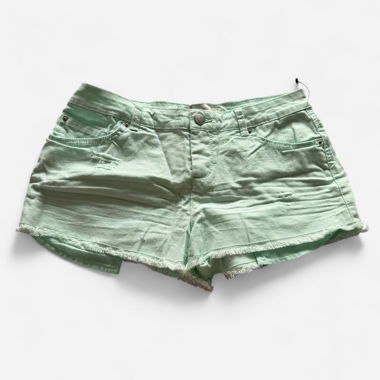 Mintgrüne Jeans-Shorts