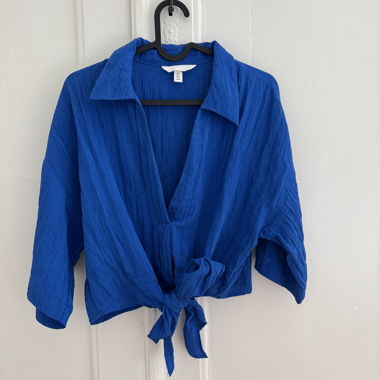 Blouse bleue