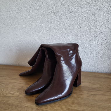 Brown knee-high boots