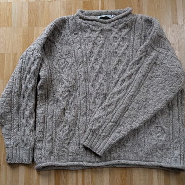 Maglione di lana Inisheer dall’Irlanda