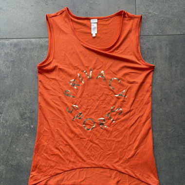 Top sportivo arancione PRIVACY