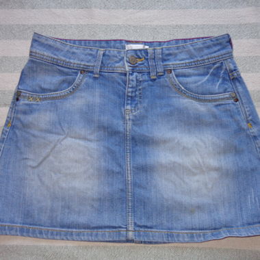 Gonna in denim con tasche