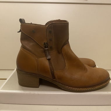Brown Leather Ankle Boots