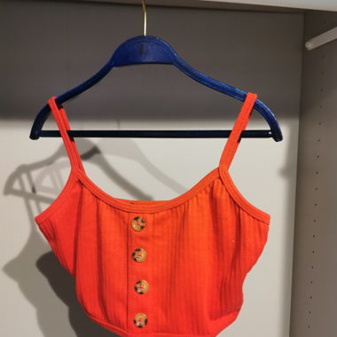 Missguided Red Crop Top